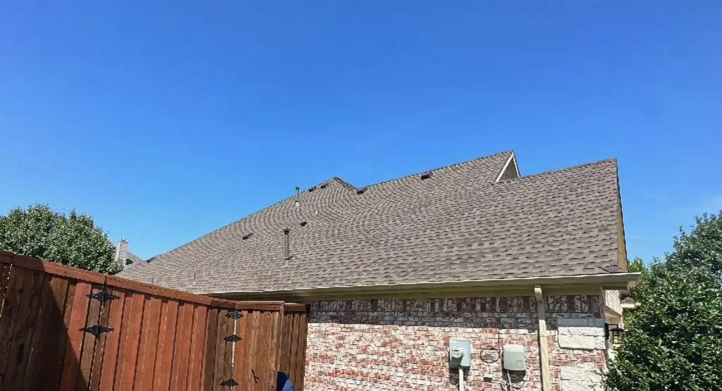 Completed roof replacement project in Redwood City